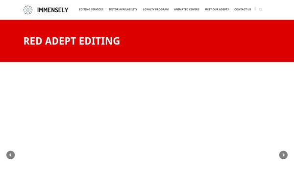Immensely theme site design template sample