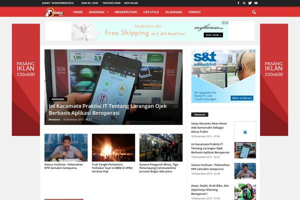 Bloggingpro theme site design template sample