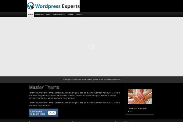 Master theme site design template sample