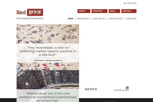 redbrickresearch.co.uk site used Redbrick