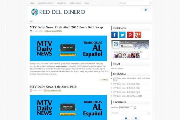 Financedaily theme site design template sample