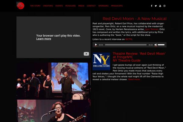 Vocal theme site design template sample