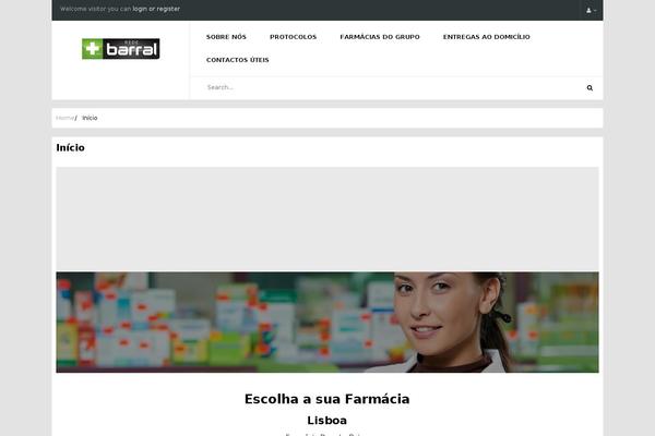 Pharmacy theme site design template sample