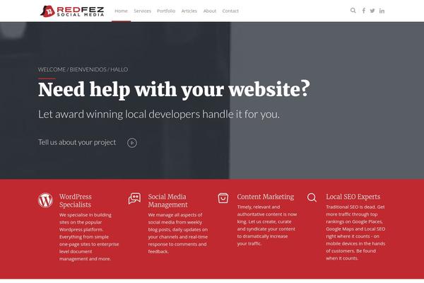 WordPress website example screenshot