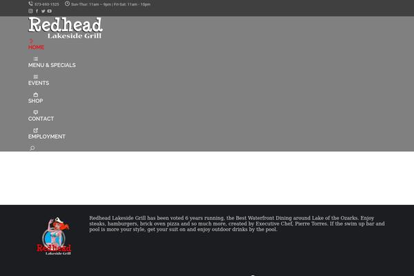 redheadlakesidegrill.com site used Lakeside-grill