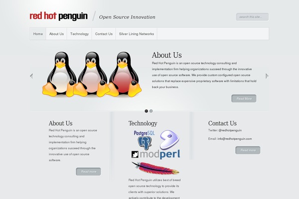 Minimal theme site design template sample