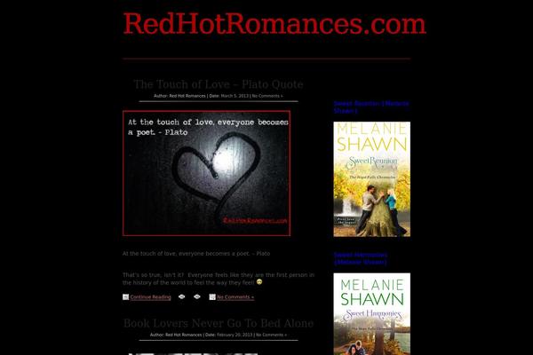 redhotromances.com site used Spicy Typography