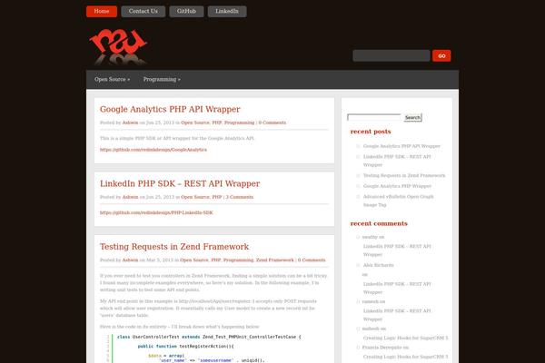 Quadro theme site design template sample
