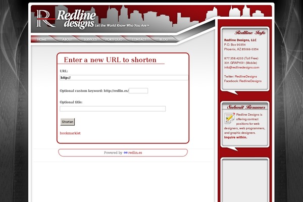 redlin.es site used Room 34 Baseline