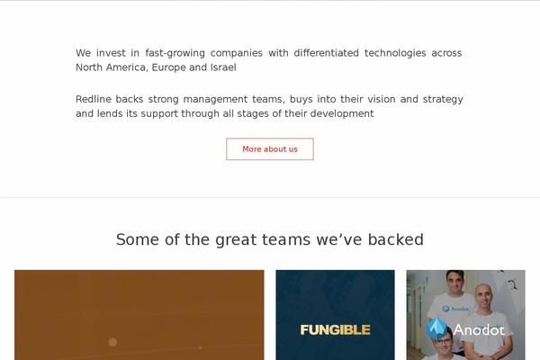 RedLine theme site design template sample