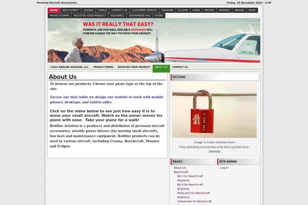 RedLine theme site design template sample