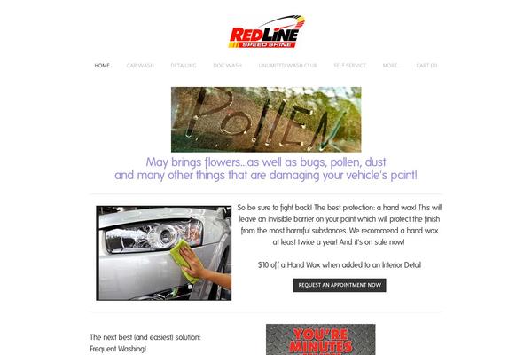 RedLine theme site design template sample