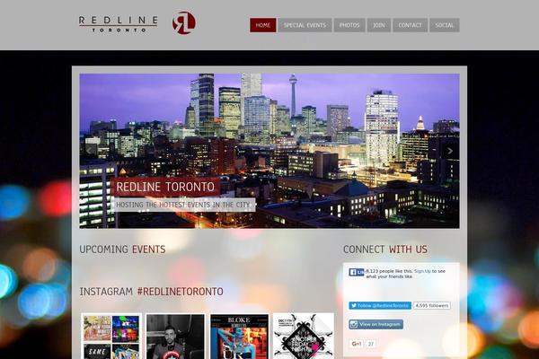 RedLine theme site design template sample