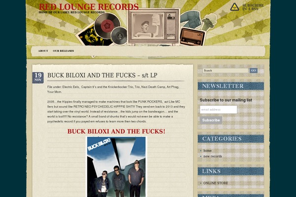 Retromania theme site design template sample