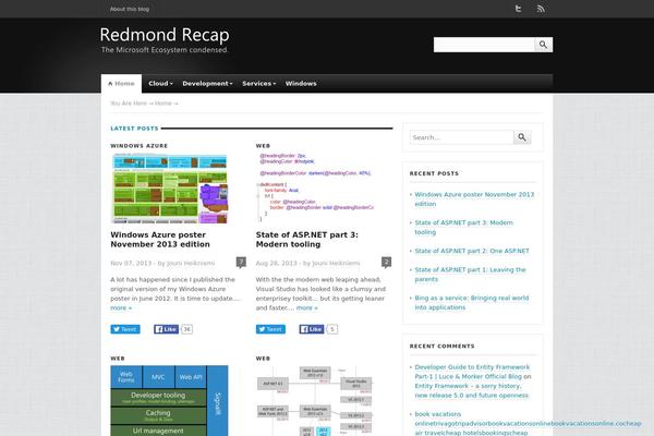 BlackLight theme site design template sample