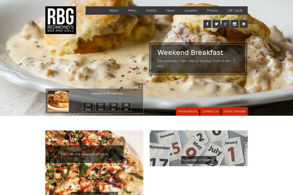 Forked theme site design template sample