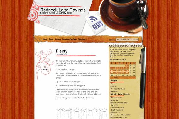 Morning Coffee theme site design template sample