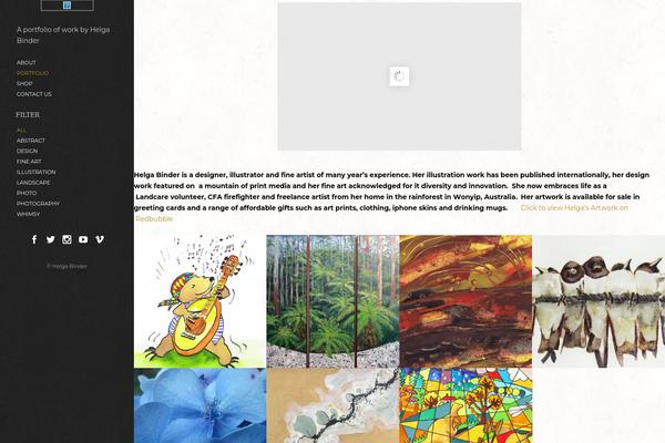 Site using Wolf-portfolio plugin