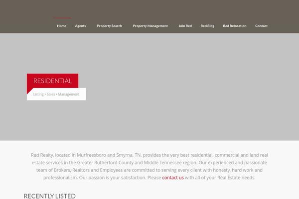Realty theme site design template sample