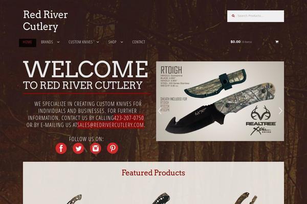 Storefront Child theme site design template sample