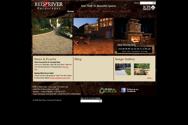 Redriver theme site design template sample