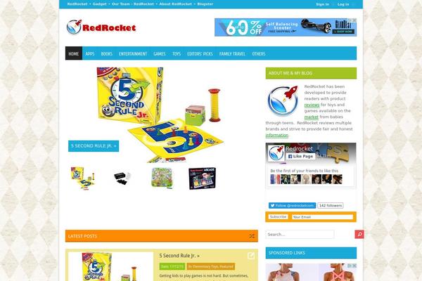 Blogster theme site design template sample