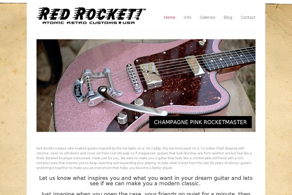 redrocketguitars.com site used Purity