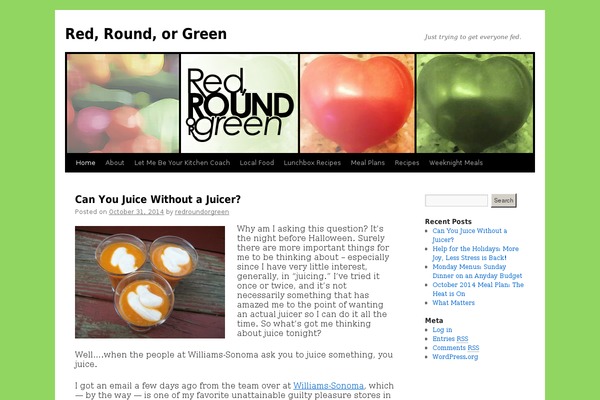 Smoothie theme site design template sample