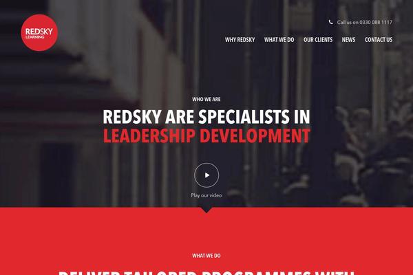 Redsky theme site design template sample
