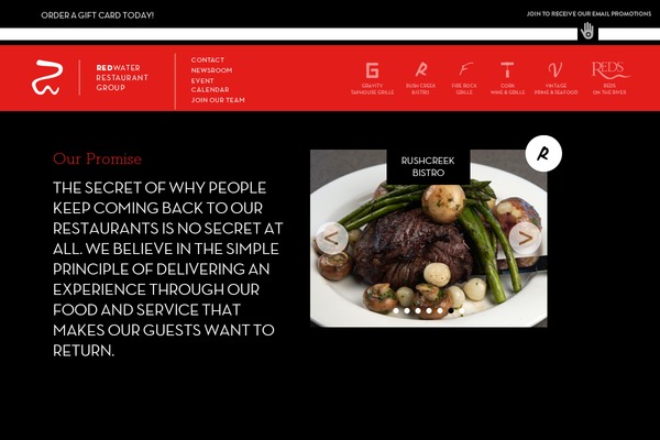 Redwater theme site design template sample