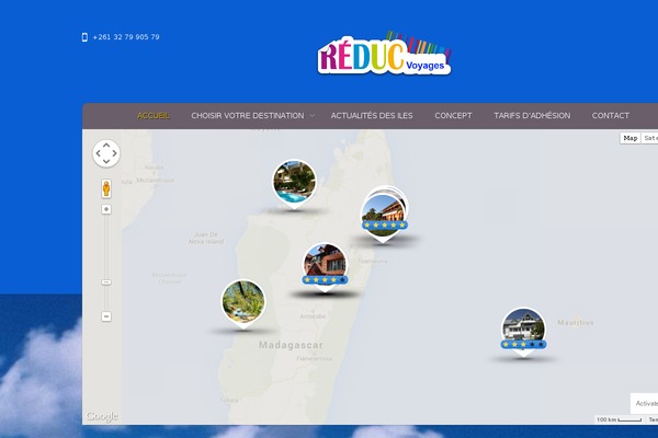 Tour Operator theme site design template sample