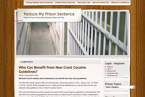 reducemyprisonsentence.com site used Adventure Journal