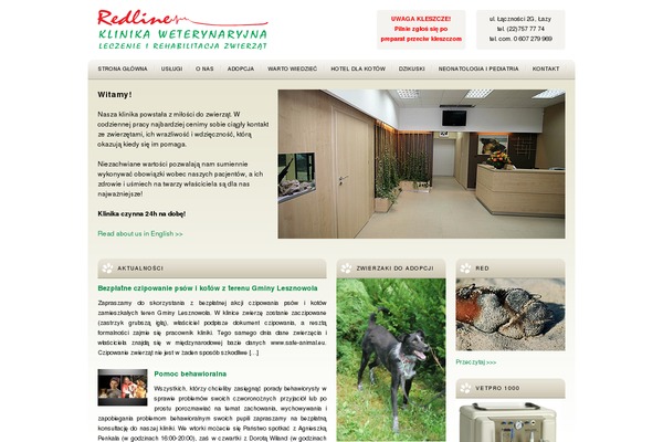 RedLine theme site design template sample