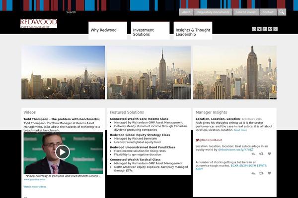 Redwood theme site design template sample