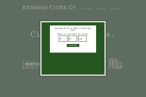 Redwood theme site design template sample