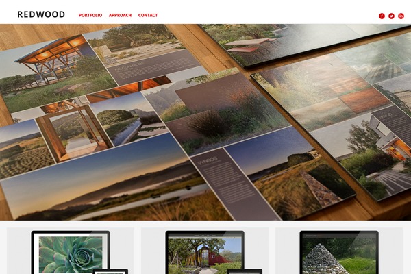 Redwood theme site design template sample