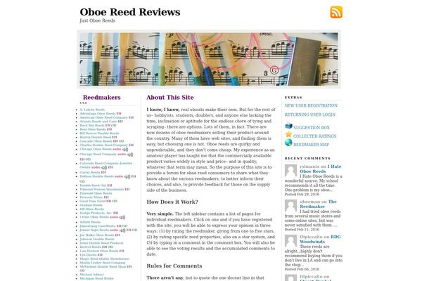 Site using Customized Recent Comments plugin