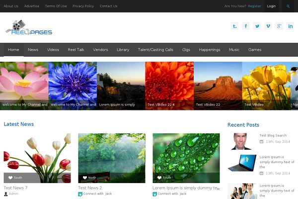BeeTube theme site design template sample