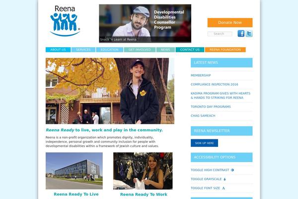 reena.org site used Reena-theema