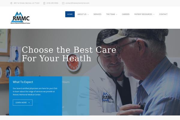 Medicenter-child theme site design template sample