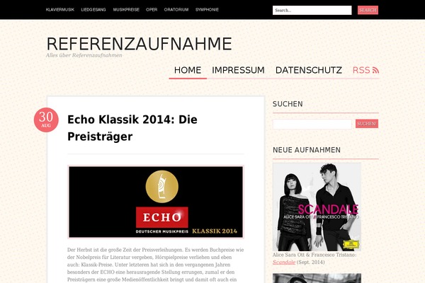 Bueno theme site design template sample