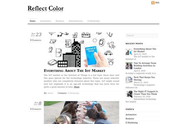 reflectcolor.com site used ThemeMin