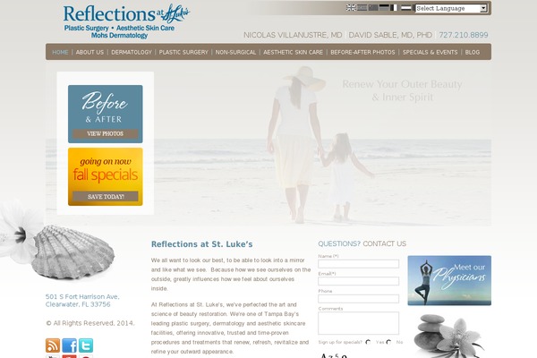reflectionsatstlukes.com site used Reflections