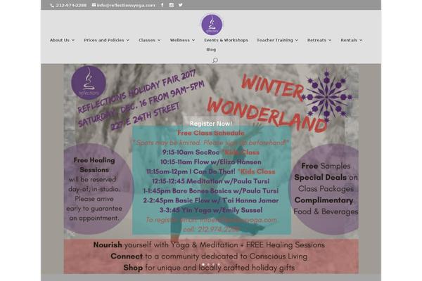 Divi Child theme site design template sample