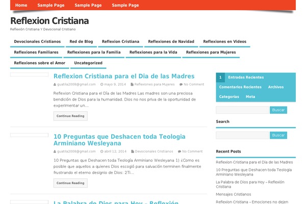 MesoColumn theme site design template sample