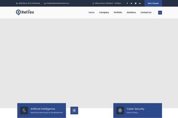 Site using Themetechmount-anomica-extras plugin