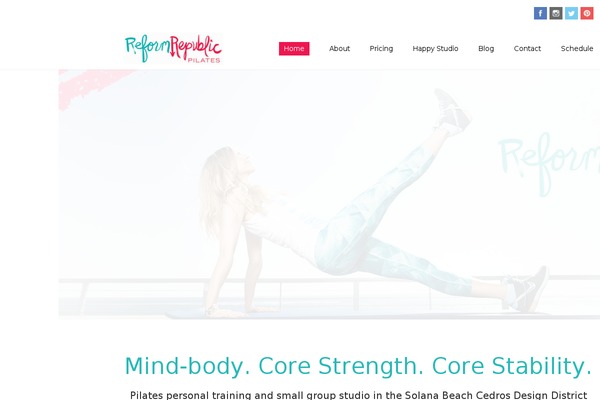 reformrepublicpilates.com site used Zinc