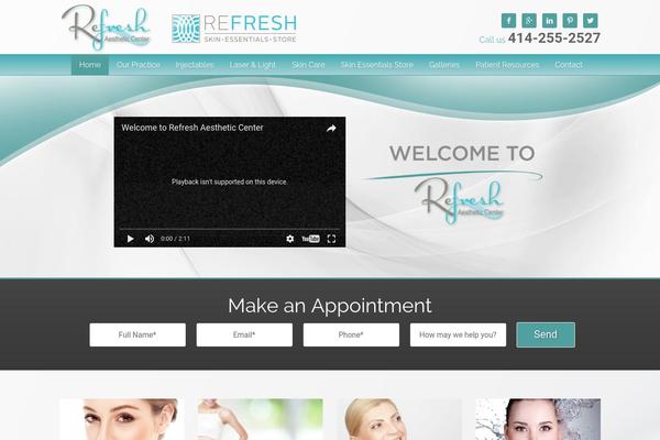 ReFresh theme site design template sample