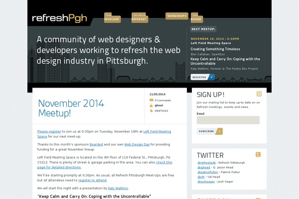 ReFresh theme site design template sample
