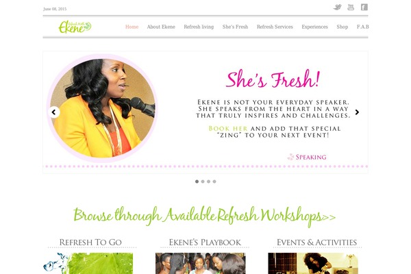 refreshwithekene.com site used Theme1455